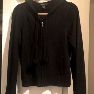INC International Concepts Black Sparkle Hoodie